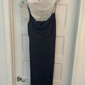 NBD Navy Lila Gown in Blueberry
